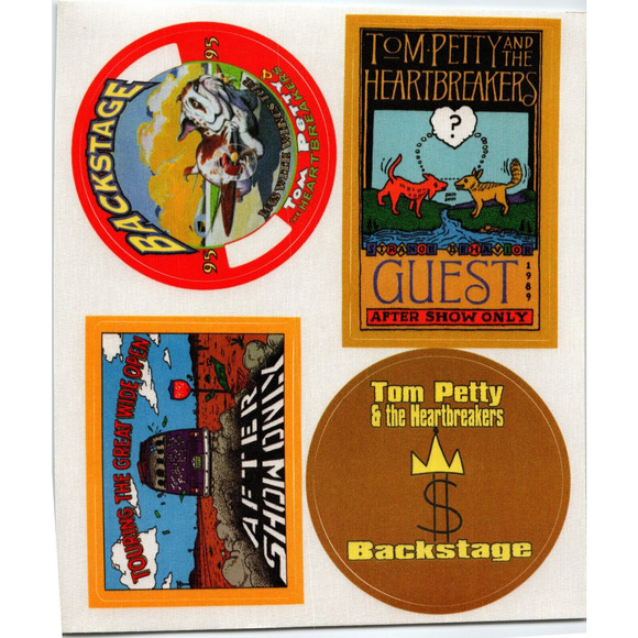 Tom Petty And The Heartbreakers Backstage Pass Uncut Sheet 1990's Samples Promos - Picture 2 of 3